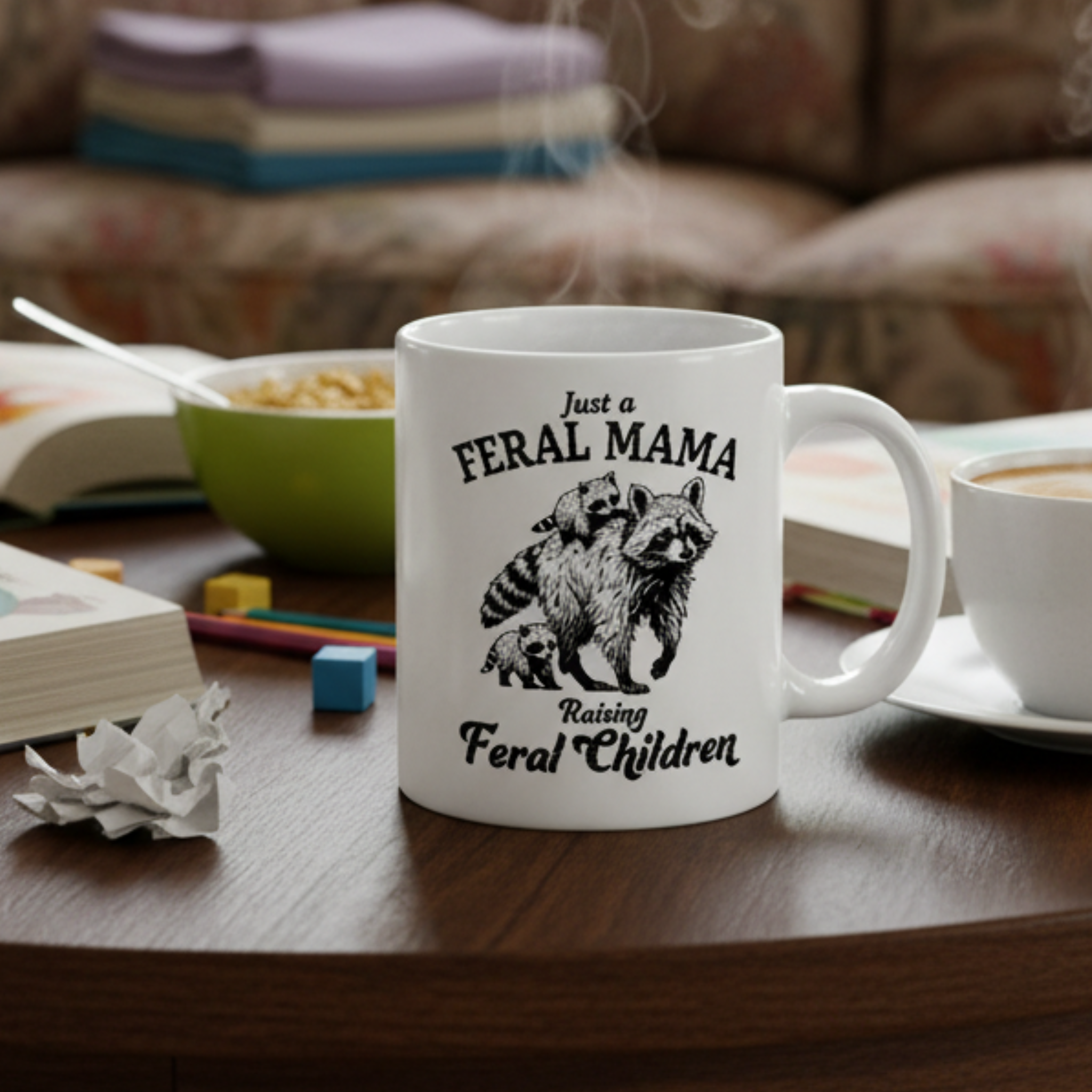 Just A Feral Mama Raising Feral Children Mug