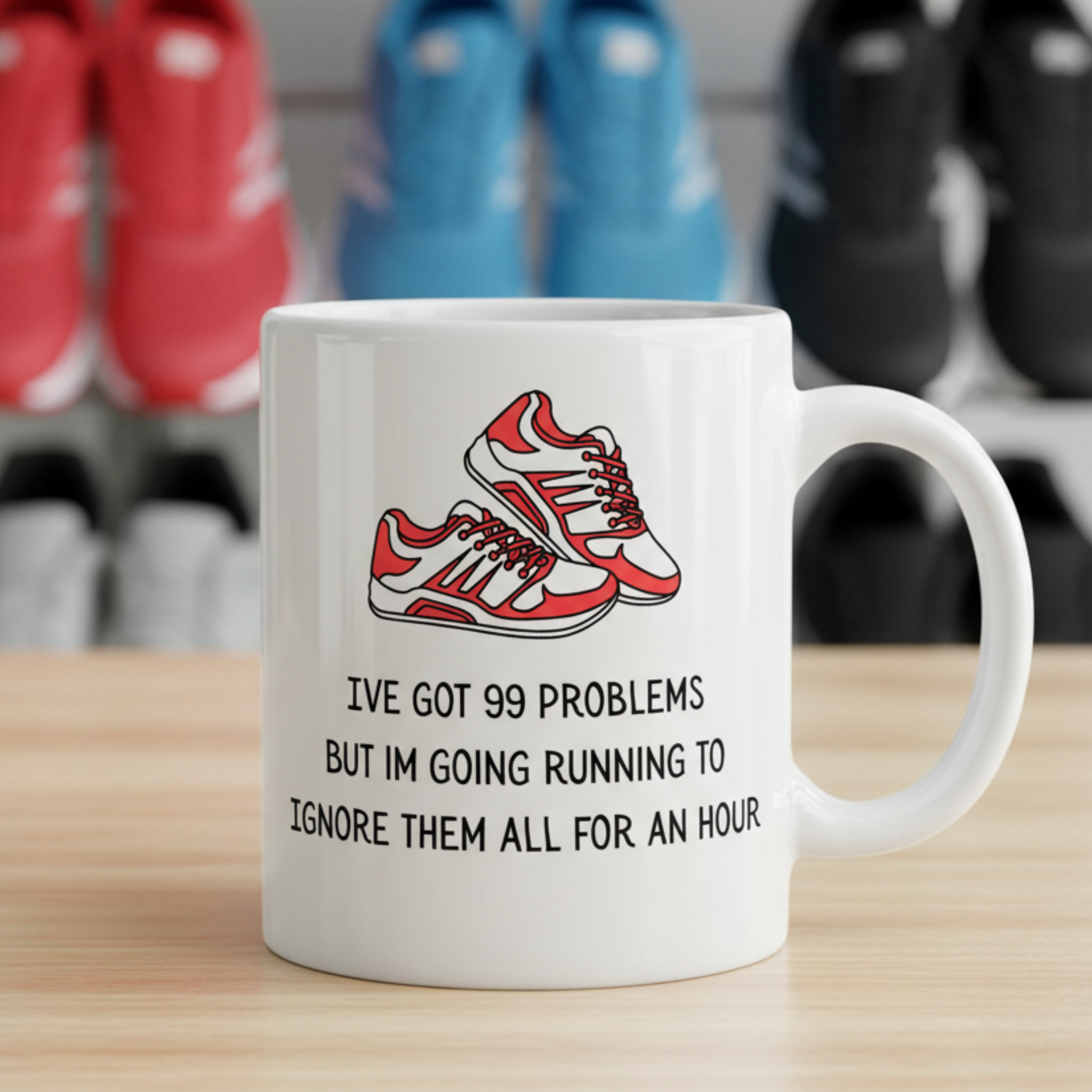 99 Problems Running Mug