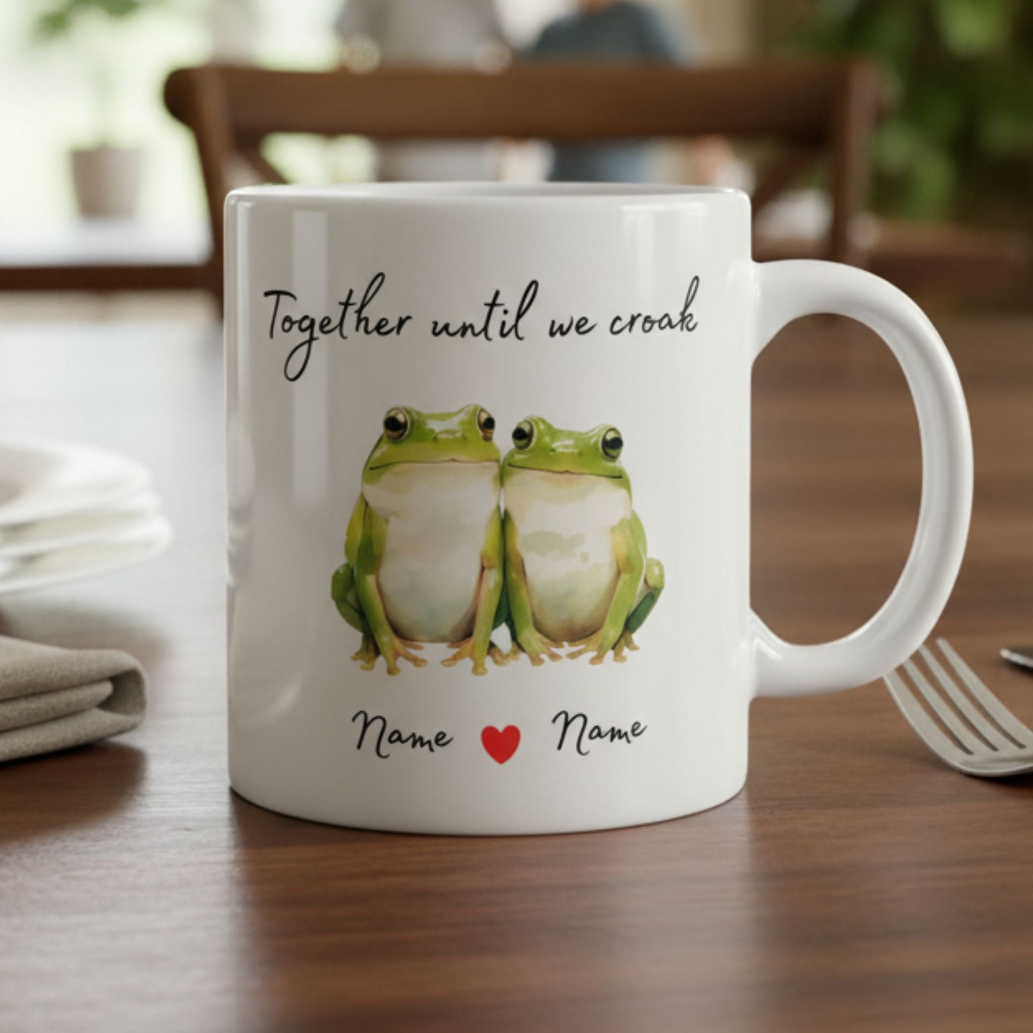 'Together until we croak' Mug